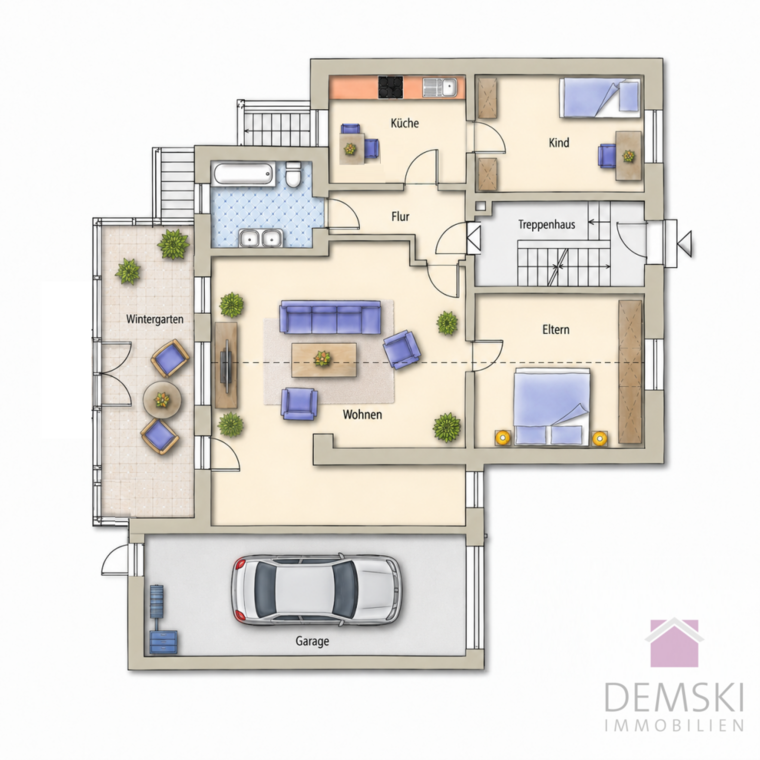 3-Familienhaus Erdgeschoss